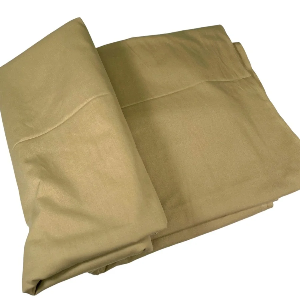 44x51.35 Beige Tan Fabric Material Solid Neutral Woven Craft Textile